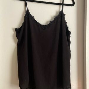 Black Lacey Top unknown brand